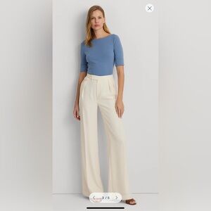 Ralph Lauren Stretch Cotton Boatneck Tee